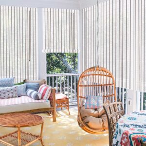 White Balcony PVC Blinds