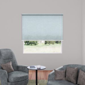 Bluish Grey Plain Translucent Roller Blind