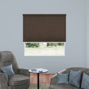 Choco Brown Plain Translucent Roller Blind