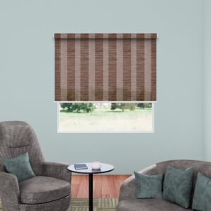 Jute Golden Brown Translucent Roller Blind