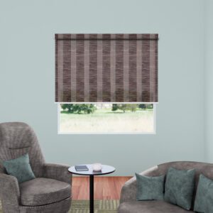 Jute Natural Brown Translucent Roller Blind