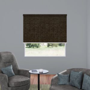 Matt Dark Brown Translucent Roller Blind
