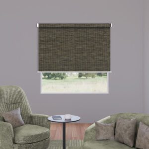 Samara Olive Brown Textured Blackout Roller Blind