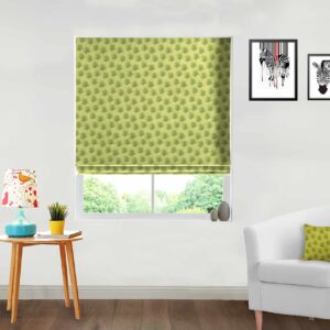 Aurora Palm Olive Green Roman Blind