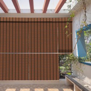 Brick Red Balcony PVC Blind