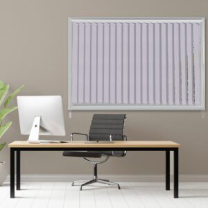 Baby Pink Balanced Stripes Vertical Blind