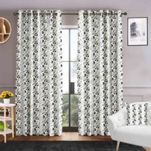 Black Climbing Leaf Kia Curtain